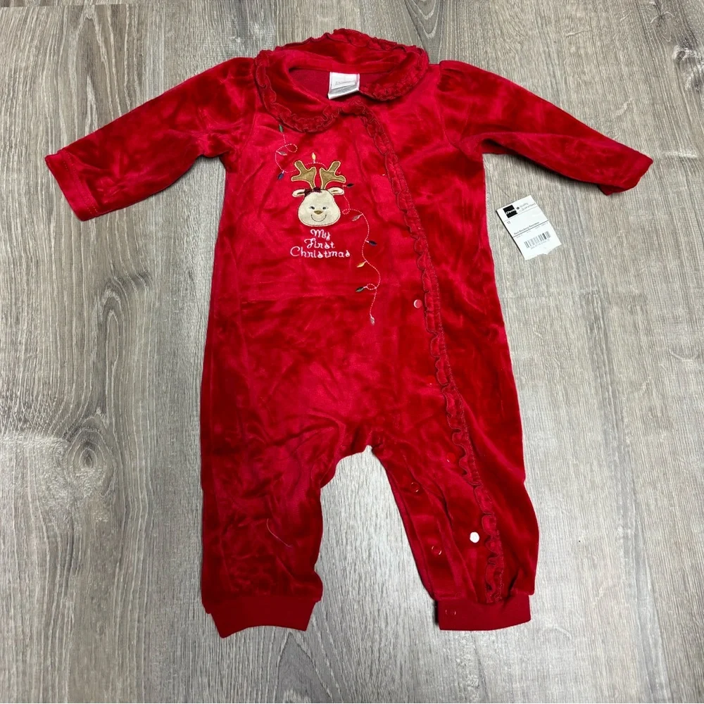 First Christmas baby onesie